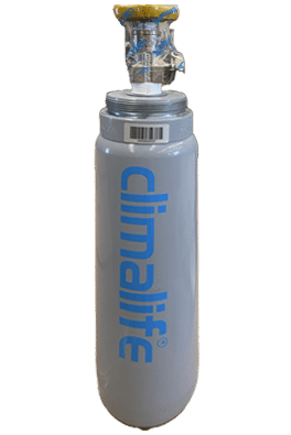 botella muestra gas alta presión