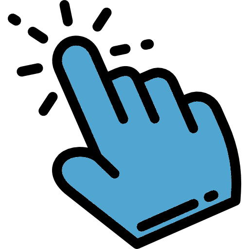 icon clic blue
